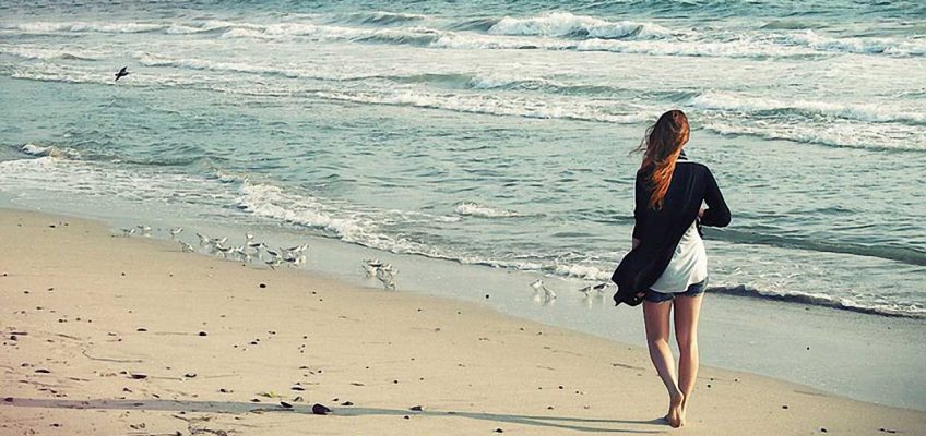 Woman on beach, how to relax, relaxation techniques